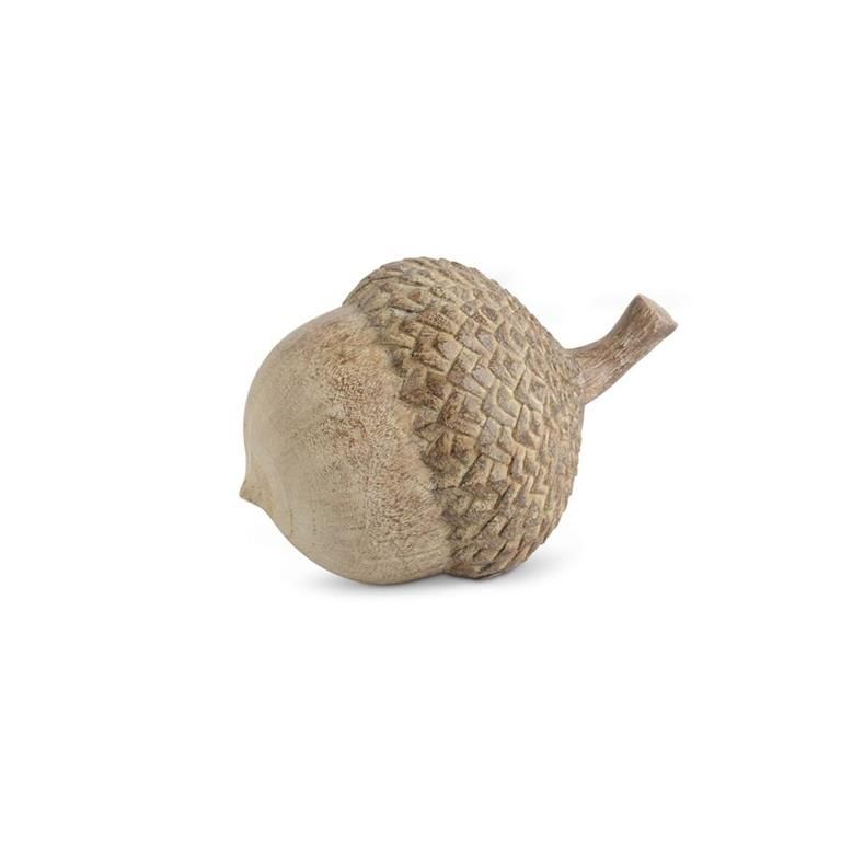 Whitewashed Brown Resin Acorn