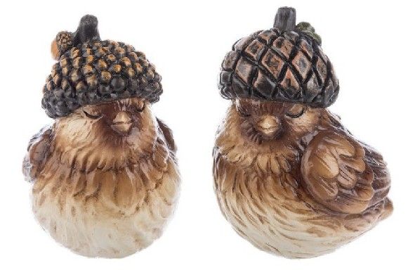 Acorn Hat Bird Figurine