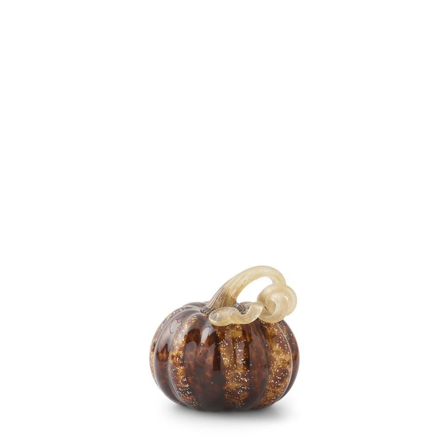 3.25 Inch Speckled Glass Pumpkin