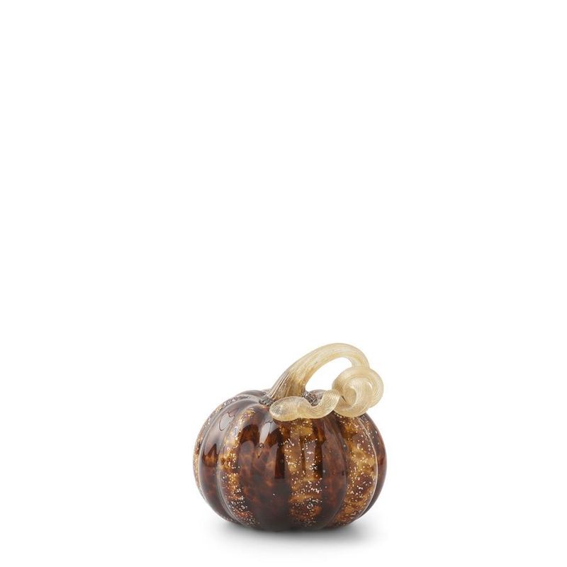 3.25 Inch Speckled Glass Pumpkin