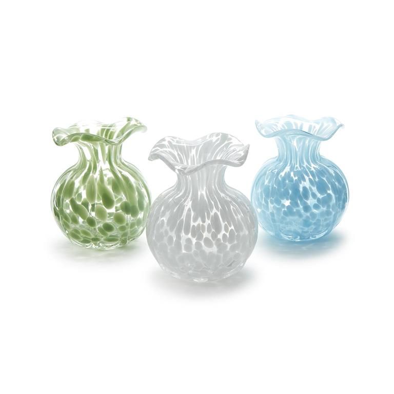 Spotted Ruffled Edge Vase