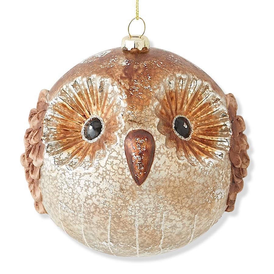 Glass Owl Ornament