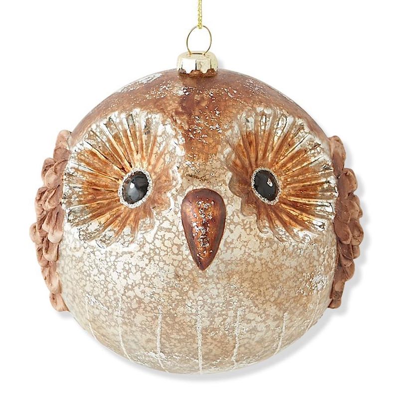 Glass Owl Ornament