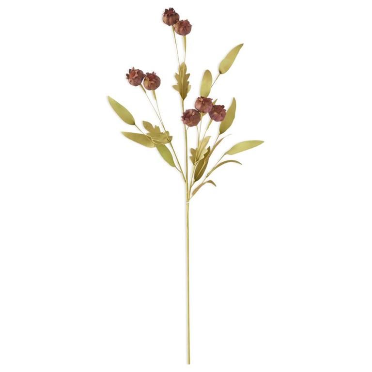 30 Inch Brown Burgandy Pod Spray