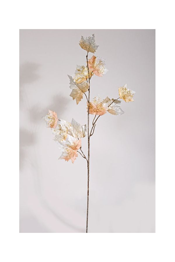 40 Inch Metallic Leaf Spray