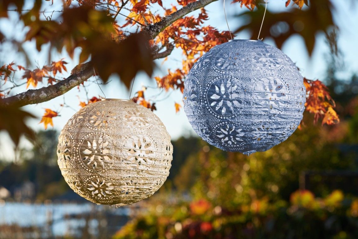 12 Inch Boho Solar Lantern