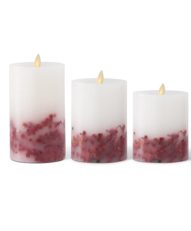 Berry And Pine Luminara Candle
