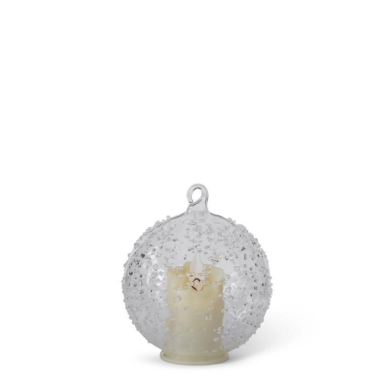 3.75 Inch Glass Ornament With Timer