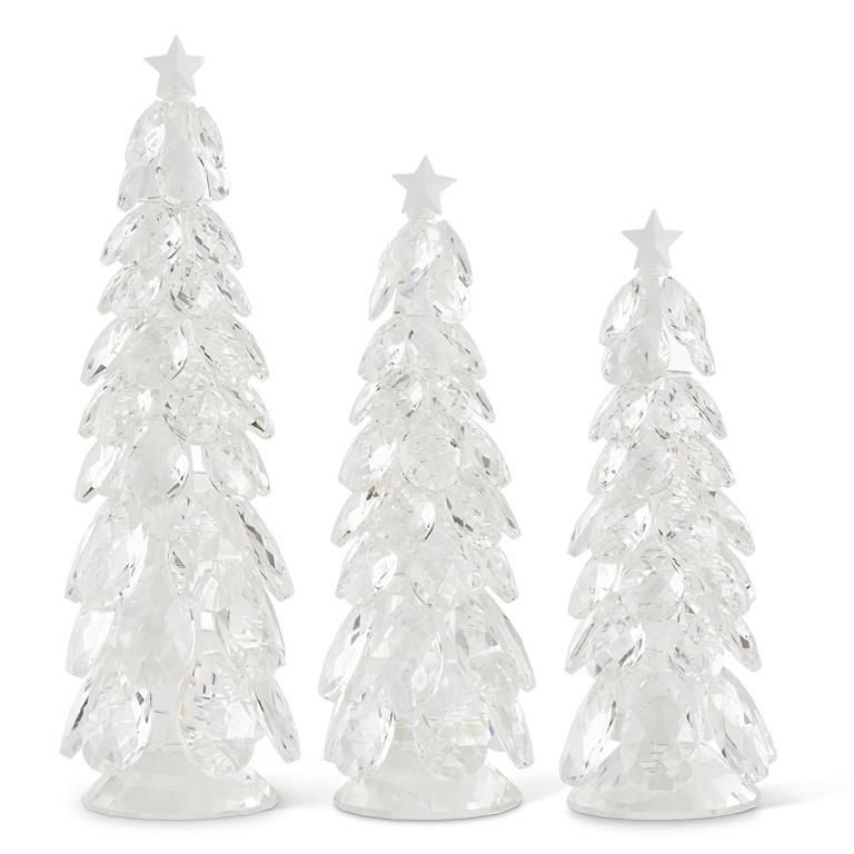 Crystal Tear Drop Tree With Star