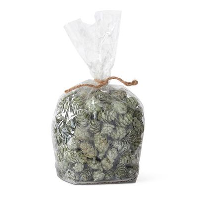 Bag Of Mini Green Pinecones