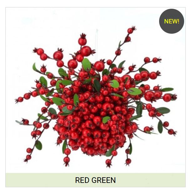 12 Inch Berry Ridge Kissing Ball