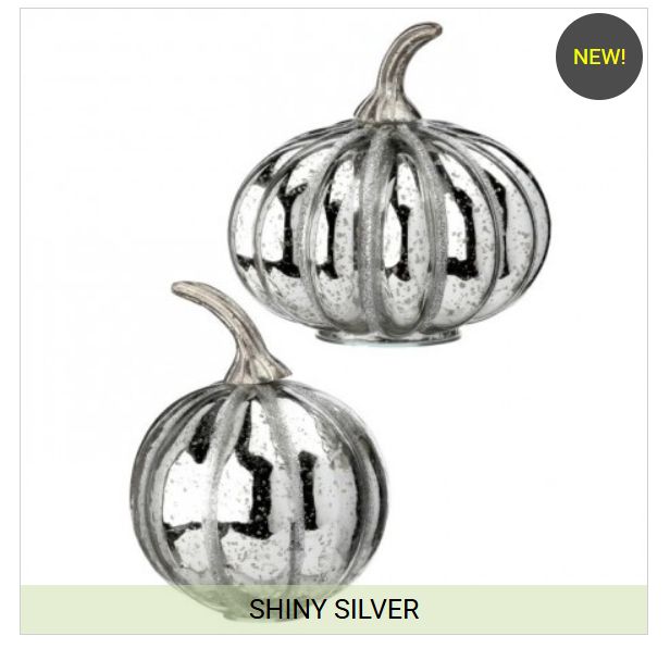 Glass Metallic Pumpkin