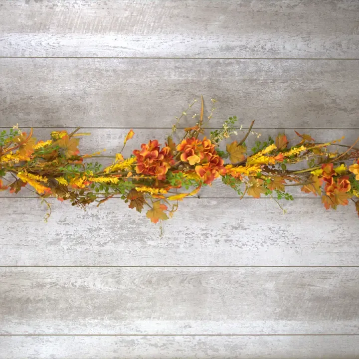 4 Foot Fall Hydrangea Garland