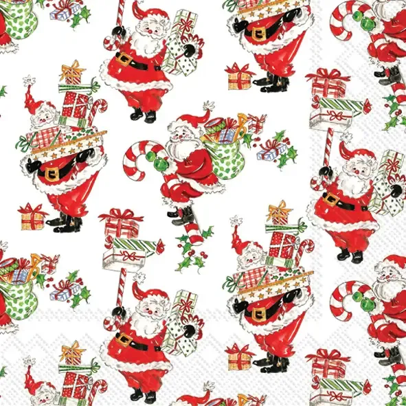 Holly Jolly Santa Lunch Napkin