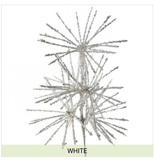 33 Inch Long Needle Snow Burst Spray
