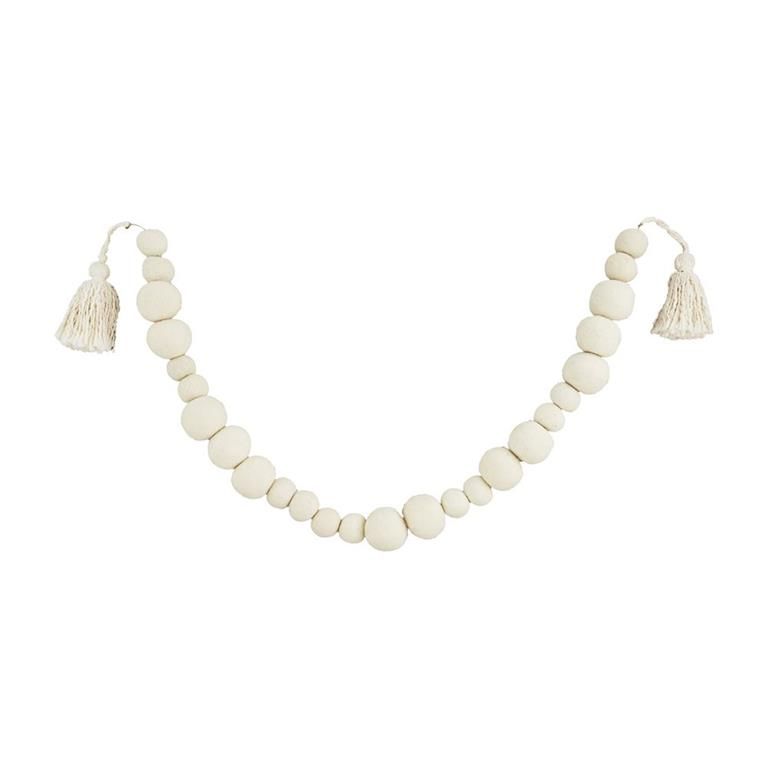 Pom Felt Tassell Garland