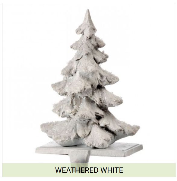White Tree Stocking Holder