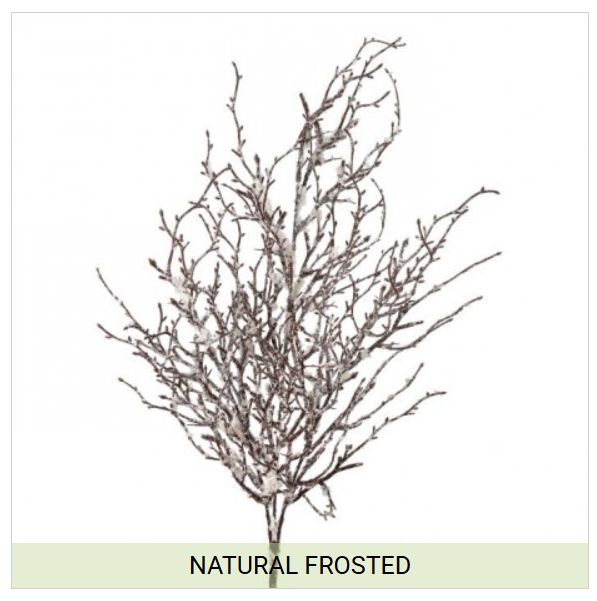 21 Inch Frosted Twig Spray