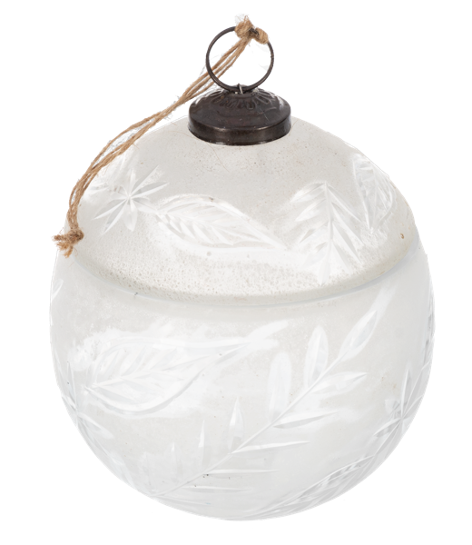 Etched Frosted Container With Lid