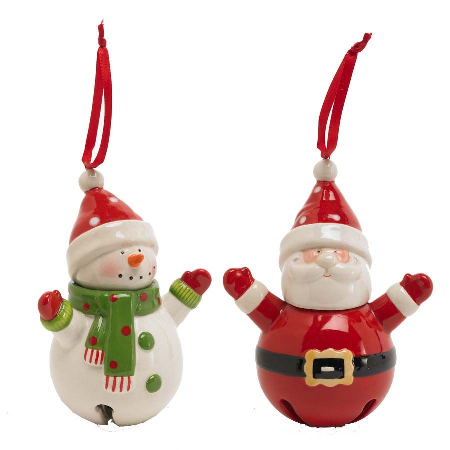 Assorted Arms Up Bell Ornaments
