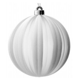 Opaque Glitter Stripe Ornament