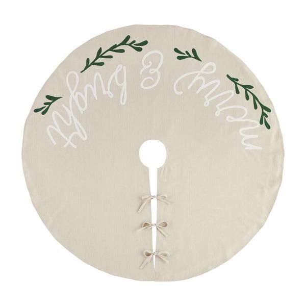 Holiday Embroidery Tree Skirt