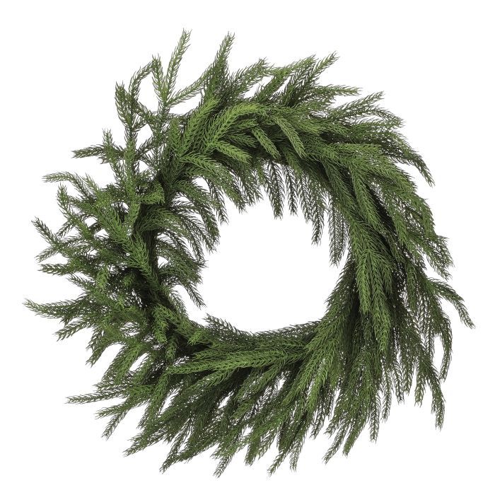 28 Inch Real Touch Forest Norfolk Pine Wreath