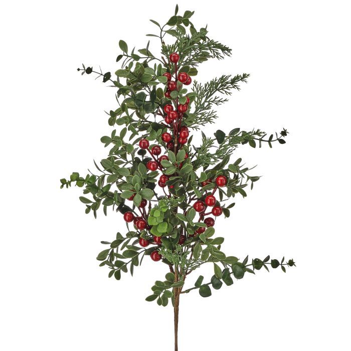 28 Inch Eucalyptus/pine Berry Spray