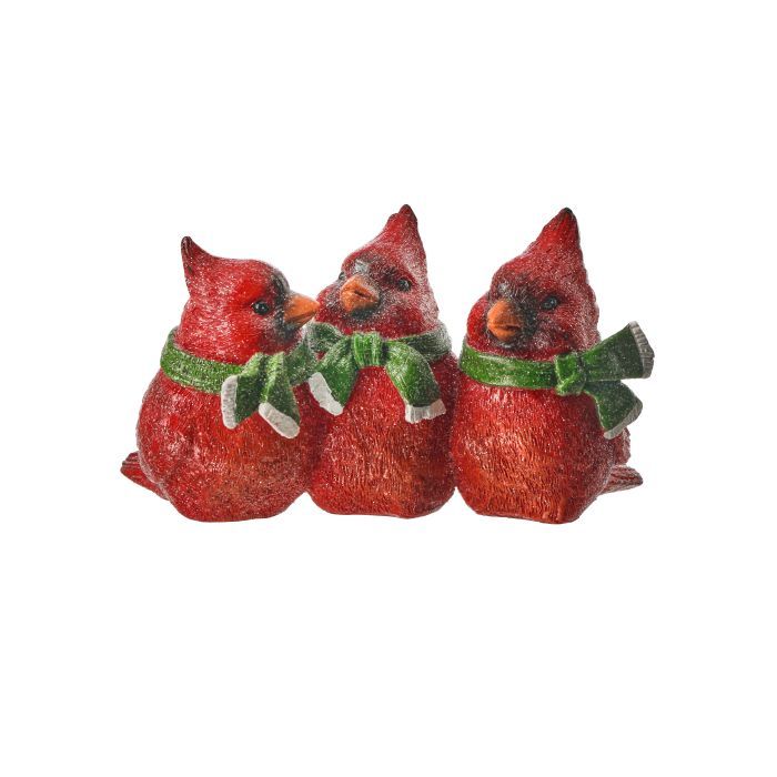 Cardinals Trio With Scarf