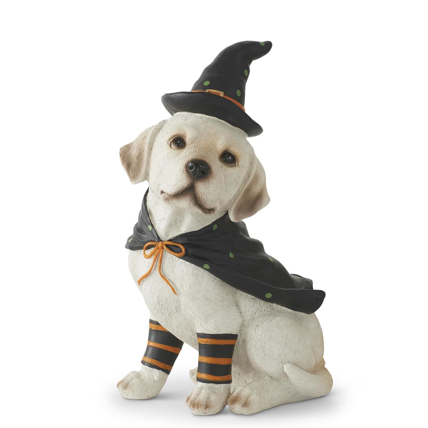 8 Inch Dog With Witch Hat