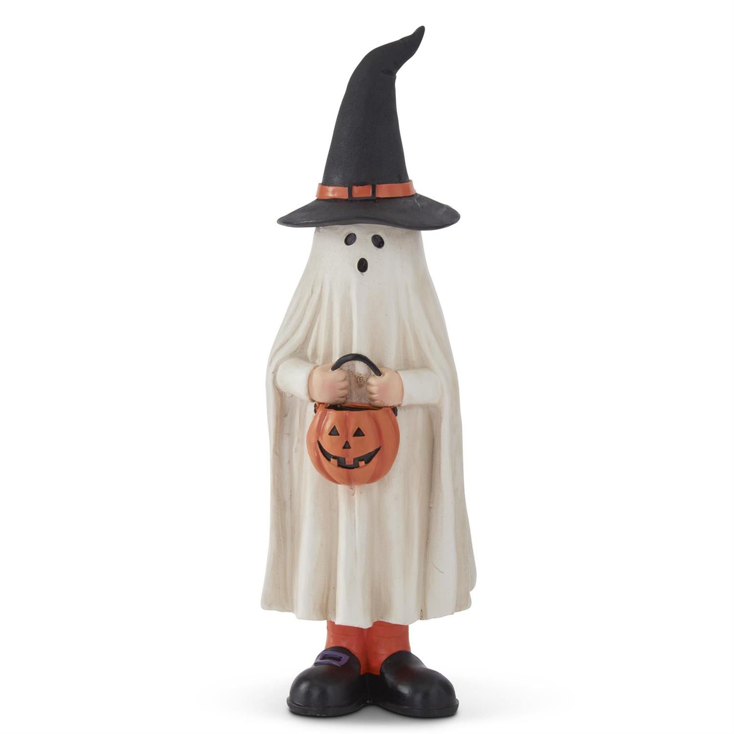 13.25 Inch Ghost In Witch Hat