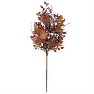 24 Inch Rosehip Twig And Pinecone Stem