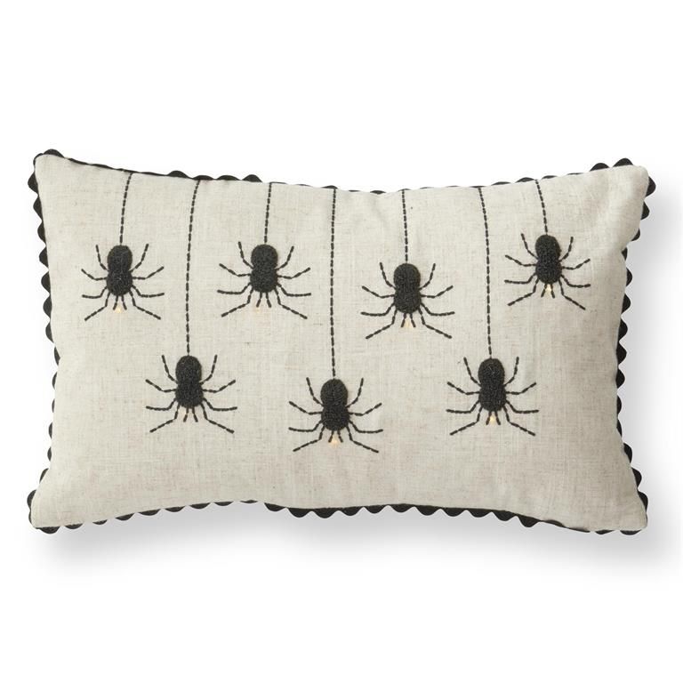 11 Inch Tan Lumbar LED Spider Pillow