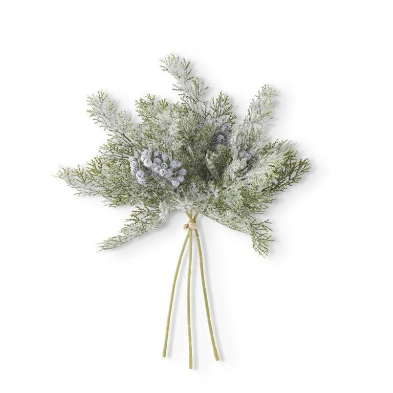 13.5 Inch Cedar With Berries Stem