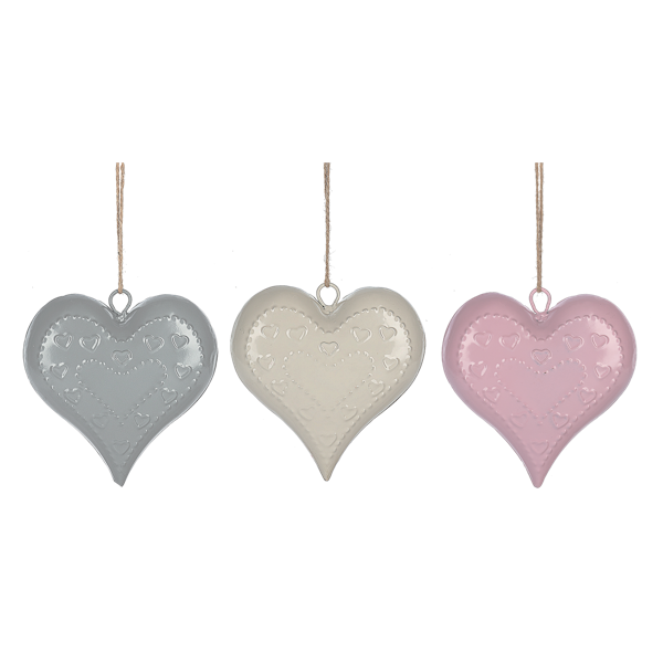 Embossed Heart Ornament