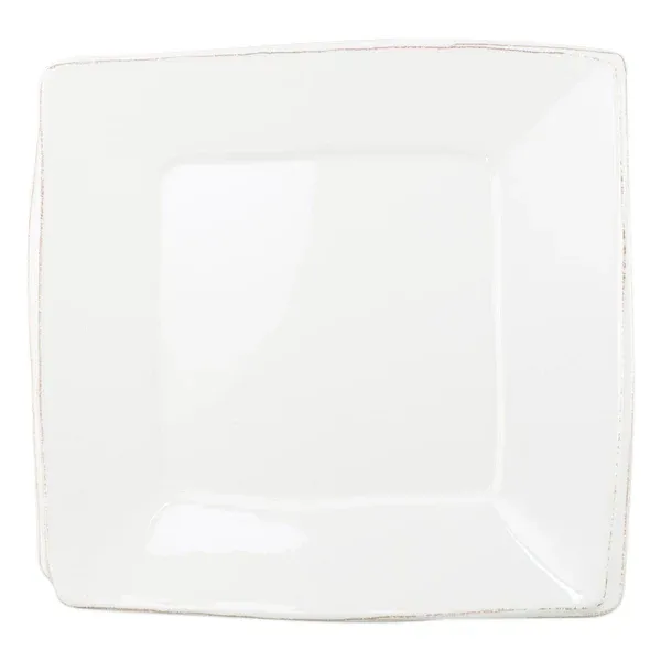 Vietri Melamine Lastra White Square Platter