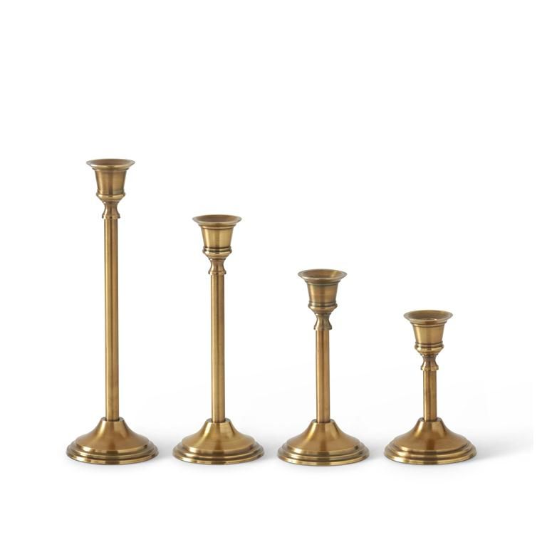 Slender Brass Taper Candleholders
