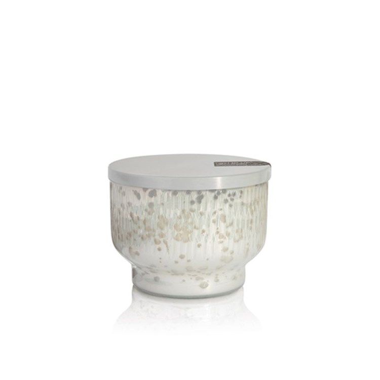 Capri Blue 10oz Mercury Glass Inverted Candle Chestnut Ember