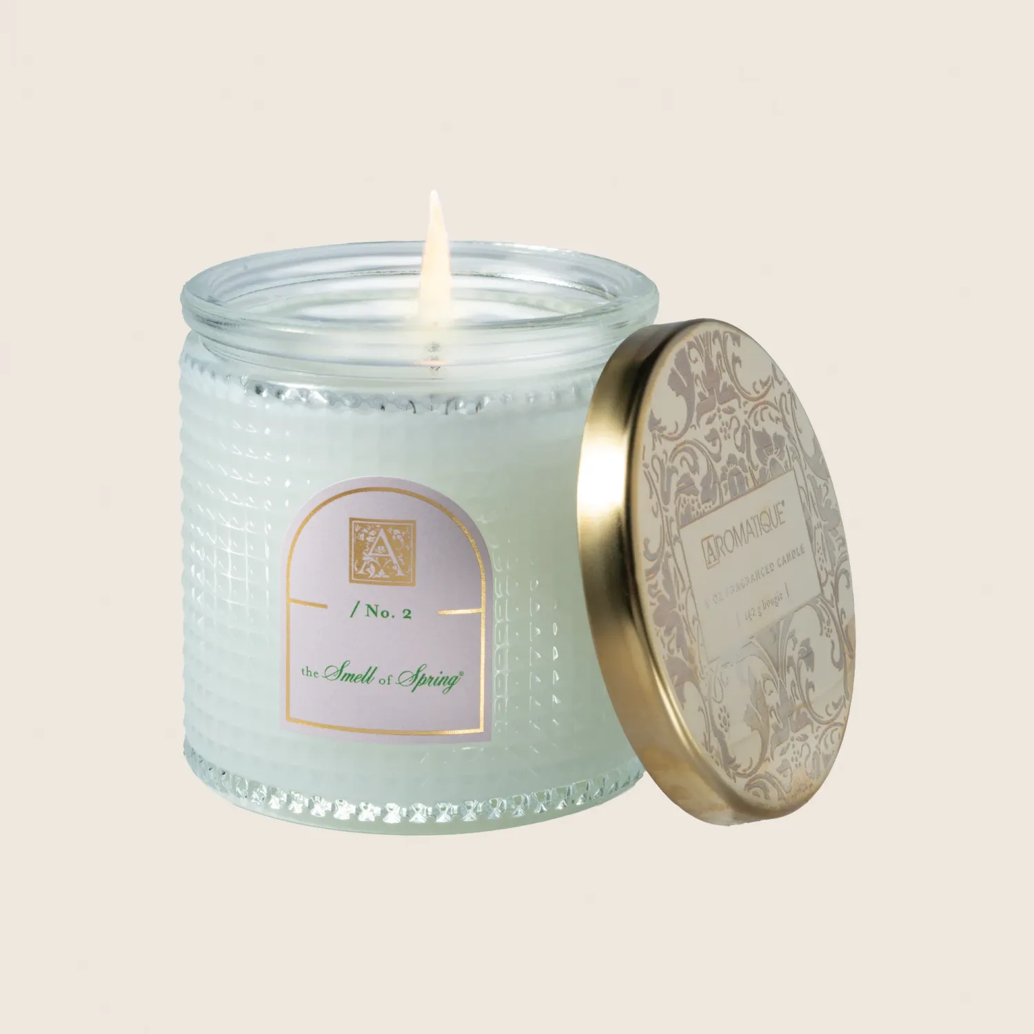 Aromatique 6oz Textured Glass Candle