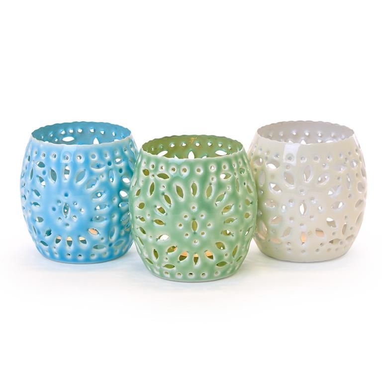 Perforated Metal Candleholder