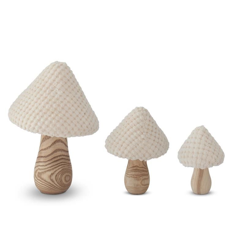 Fabric And Wood Mushroom