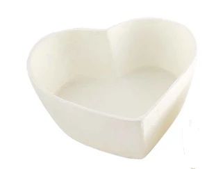 White Eco Heart Bowl Large