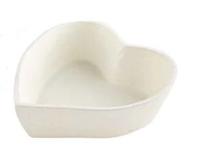White Eco Heart Bowl Small