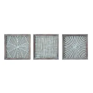 19 Inch Square Framed Paper Wall Decor