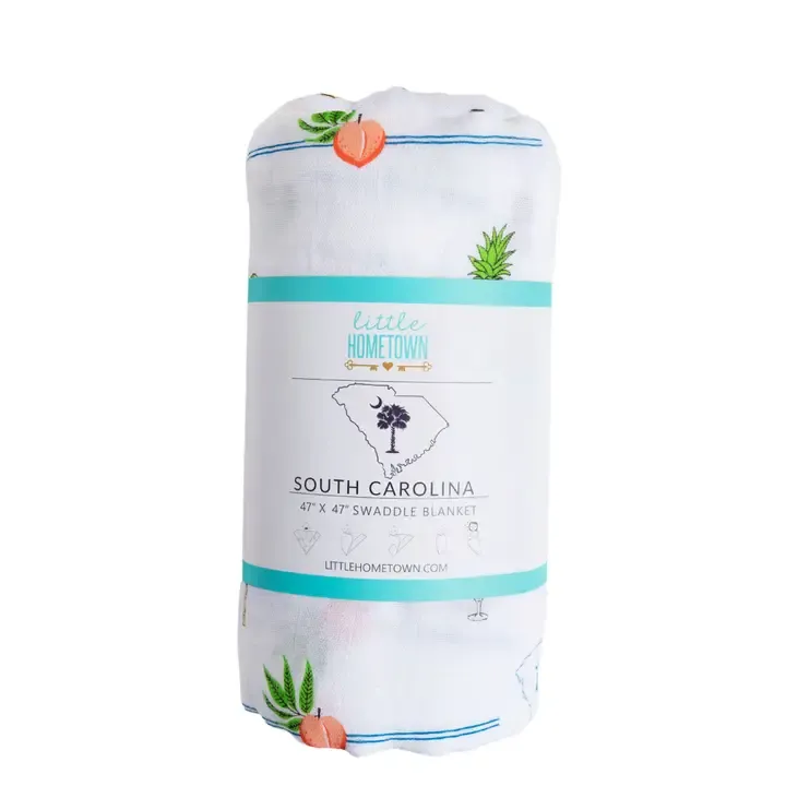 South Carolina Girl Swaddle Blanket