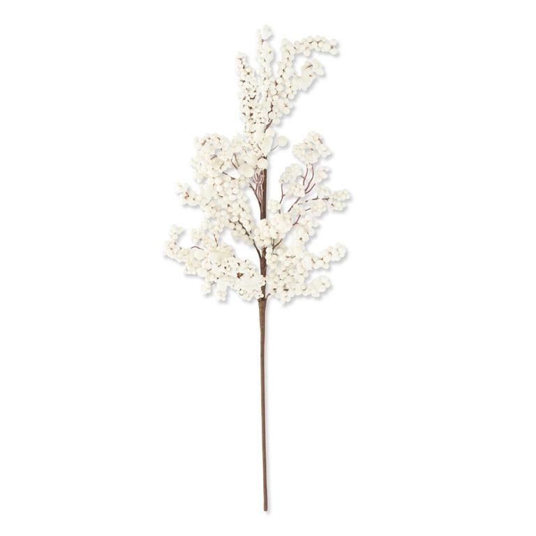 27 Inch White Berry Stem