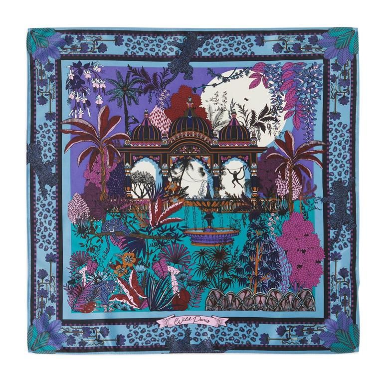 Amber Palace Blue Mini Scarf