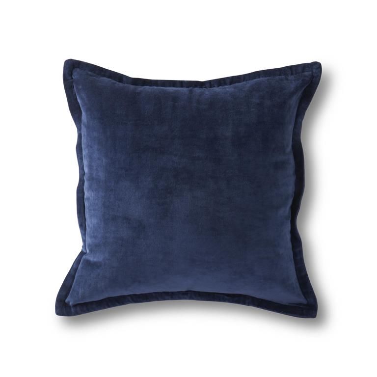 20 Inch Navy Blue Velvet Pillow