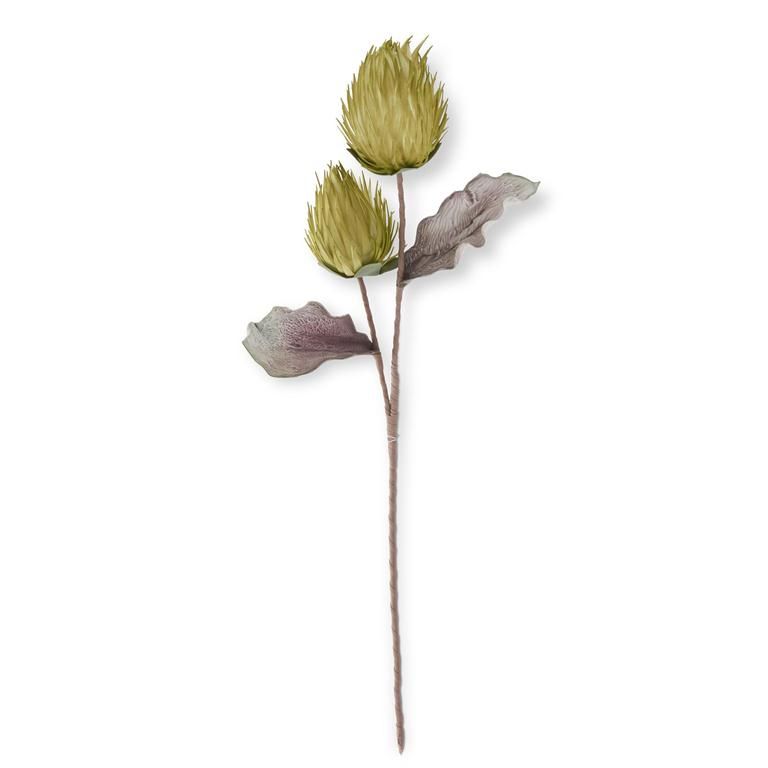 36 Inch Green Eva Double Spike Cone Stem