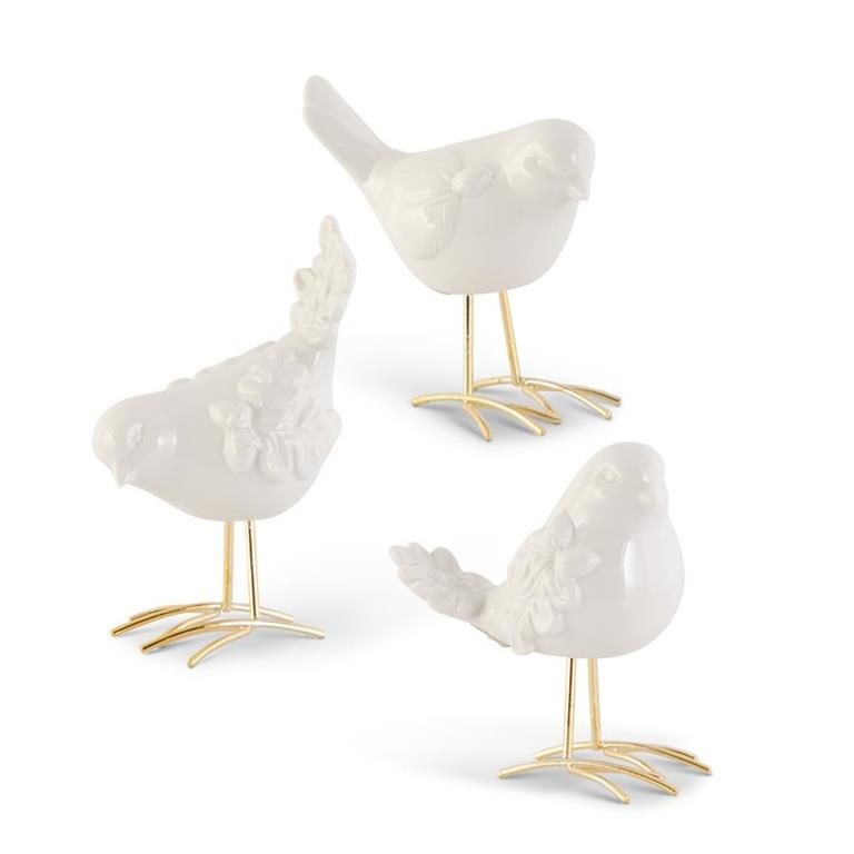 White Porcelain Birds